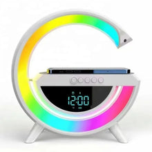 Cargar imagen en el visor de la galería, LÁMPARA LED MULTIFUNCIÓN | CARGA TELEFONO INALAMBRICA | RADIO/RELOJ-DESPERTADOR | BLUETOOTH