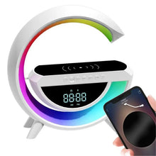 Cargar imagen en el visor de la galería, LÁMPARA LED MULTIFUNCIÓN | CARGA TELEFONO INALAMBRICA | RADIO/RELOJ-DESPERTADOR | BLUETOOTH