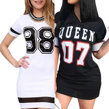 Carregar imagem no visualizador da galeria, VESTIDO T-SHIRT PARA MULHER 07 & 98 | MODA URBANA