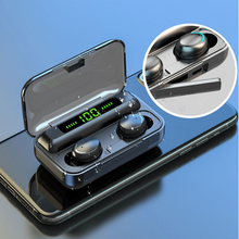 Cargar imagen en el visor de la galería, AURICULARES INALÁMBRICOS 9DXTS | BLUETOOTH 5.0 | PANTALLA LED | IMPERMEABLES | MICROFONO ESTÉREO