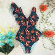 Carregar imagem no visualizador da galeria, FATOS DE BANHO TROPICALSUN FEMININO | DESIGN ELEGANTE COM FOLHOS