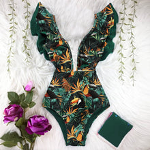 Carregar imagem no visualizador da galeria, FATOS DE BANHO TROPICALSUN FEMININO | DESIGN ELEGANTE COM FOLHOS
