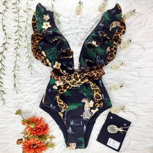 Carregar imagem no visualizador da galeria, FATOS DE BANHO TROPICALSUN FEMININO | DESIGN ELEGANTE COM FOLHOS