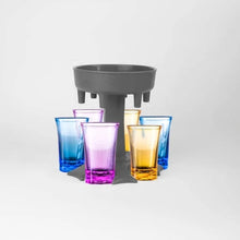 Cargar imagen en el visor de la galería, CHUPILANDIA | PORTADOR & DISPENSADOR DE CHUPITOS | 6 VASOS