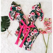 Carregar imagem no visualizador da galeria, FATOS DE BANHO TROPICALSUN FEMININO | DESIGN ELEGANTE COM FOLHOS