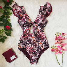 Carregar imagem no visualizador da galeria, FATOS DE BANHO TROPICALSUN FEMININO | DESIGN ELEGANTE COM FOLHOS