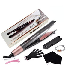 Cargar imagen en el visor de la galería, PLANCHA & RIZADOR 2 EN 1 PROFESIONAL | AJUSTE DE TEMPERATURA | PANTALLA LCD