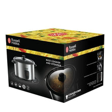 Carregar imagem no visualizador da galeria, COZINHEIRO A VAPOR E PANELA DE ARROZ Russell Hobbs | AÇO INOXIDÁVEL | 1,8 LITROS