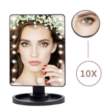 Cargar imagen en el visor de la galería, ESPEJO DE MAQUILLAJE PROFESIONAL | PANTALLA TACTIL LED | ROTACIÓN 180º