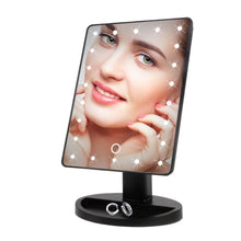 Cargar imagen en el visor de la galería, ESPEJO DE MAQUILLAJE PROFESIONAL | PANTALLA TACTIL LED | ROTACIÓN 180º