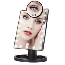 Cargar imagen en el visor de la galería, ESPEJO DE MAQUILLAJE PROFESIONAL | PANTALLA TACTIL LED | ROTACIÓN 180º